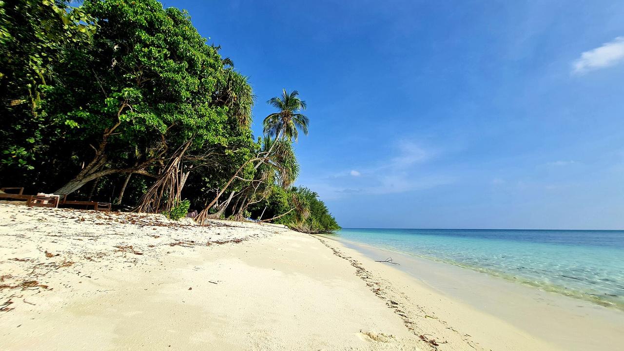 Picture-perfect beach in the Maldives