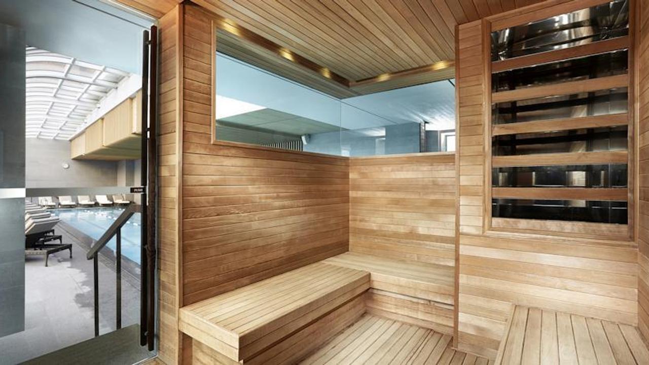 Indoor pool and sauna