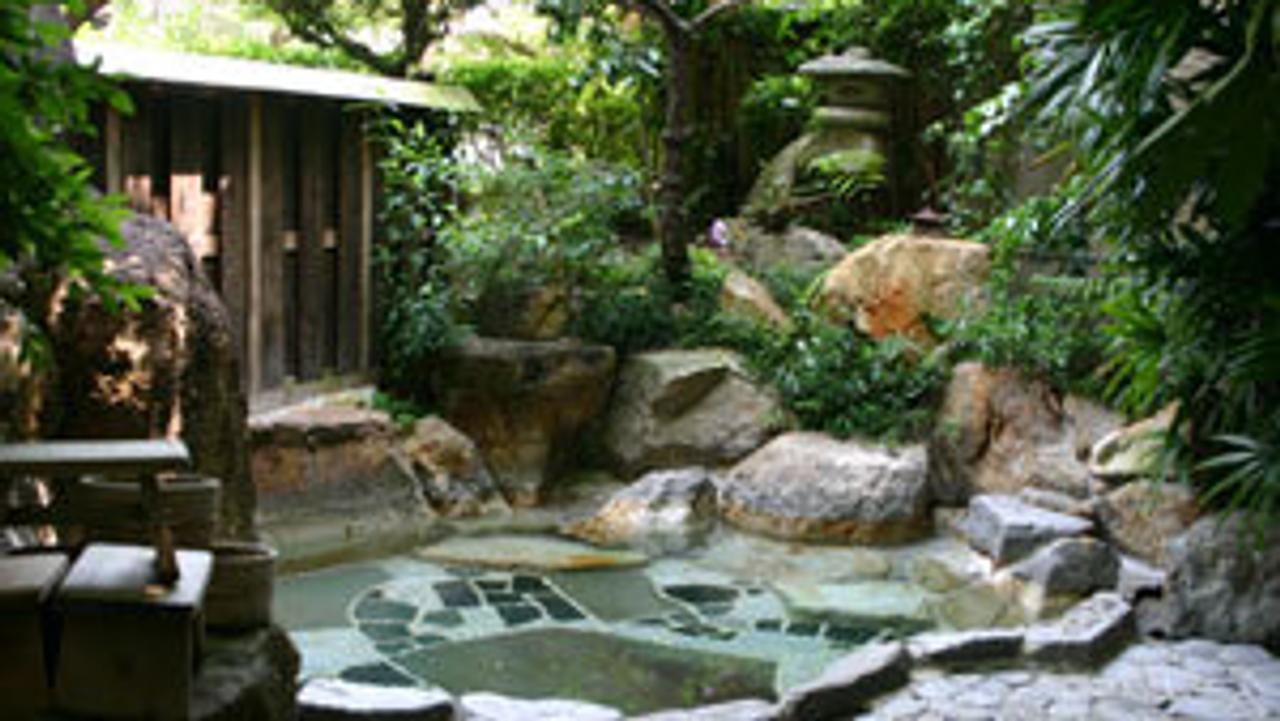 Natural hot spring pools