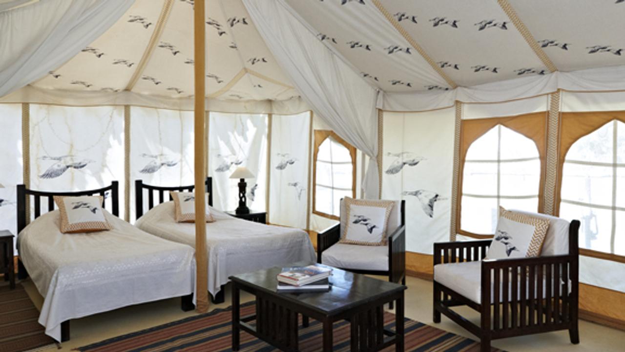 Luxury tent at Ramathra Fort