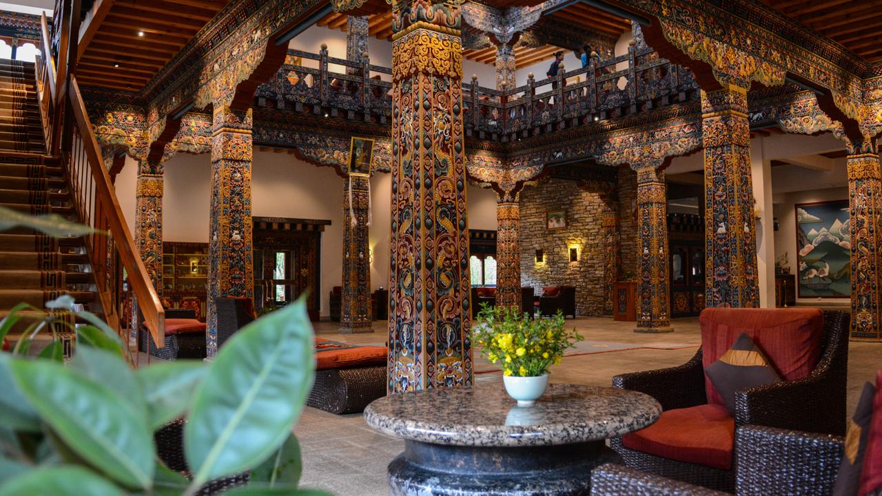Decorative lobby at Zhiwa Ling Heritage