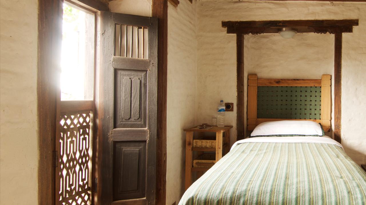 Traditional bedroom at The Old Inn