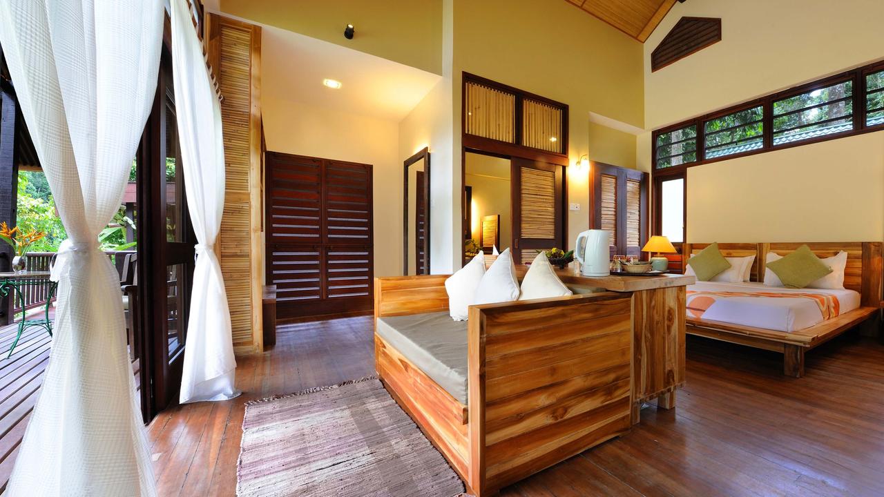 Inside of villa at Borneo Rainforest Lodge