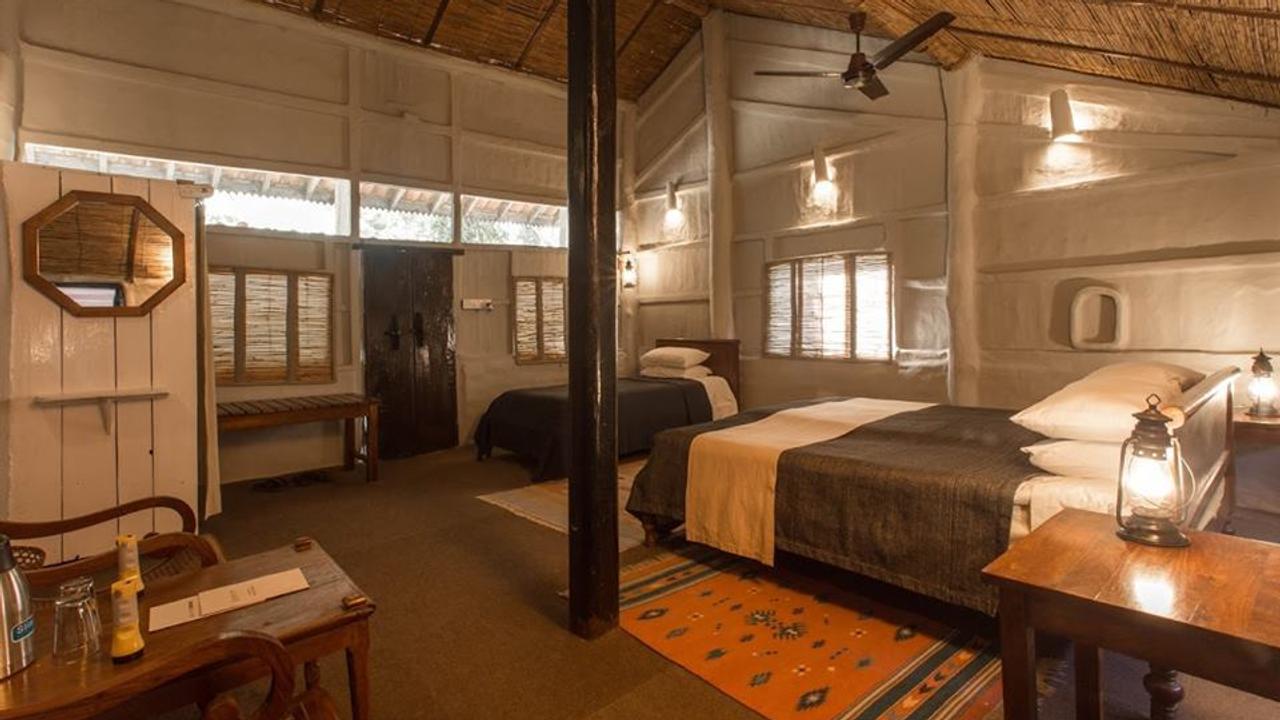 Spacious room at Tiger Tops Tharu Lodge