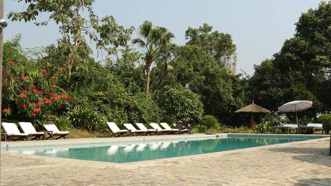 Swimming pool at Tiger Tops Tharu Lodge