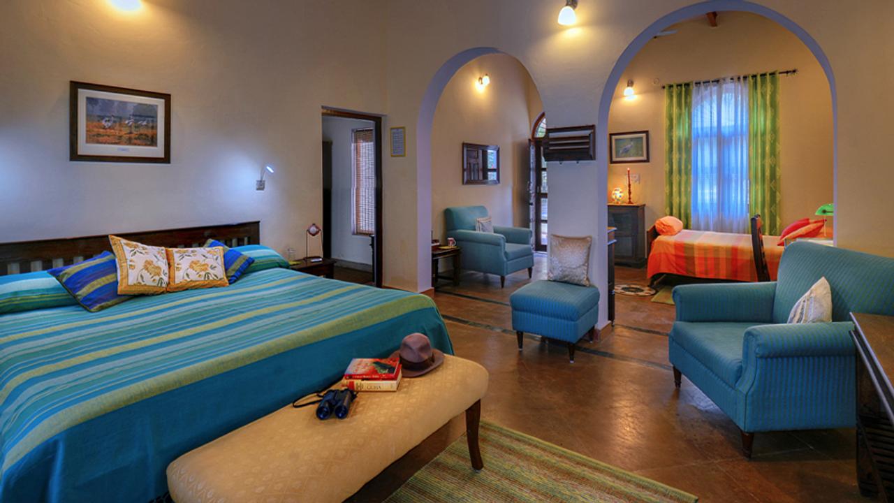 Bedroom at Chambal Safari Lodge