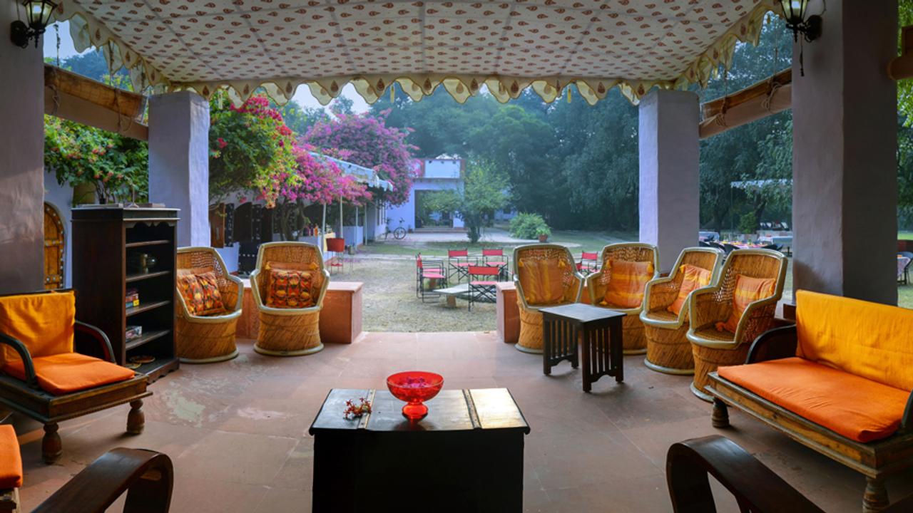 Lounge at Chambal Safari Lodge