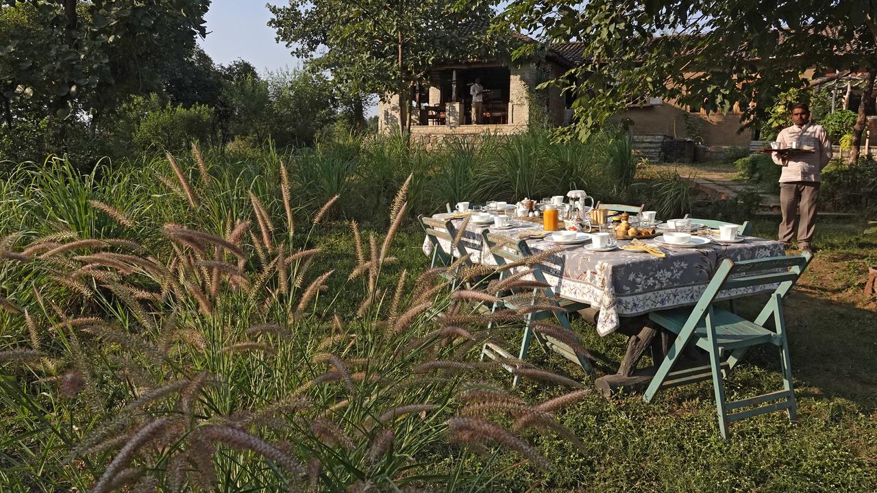 Breakfast in the garden at Sarai At Toria