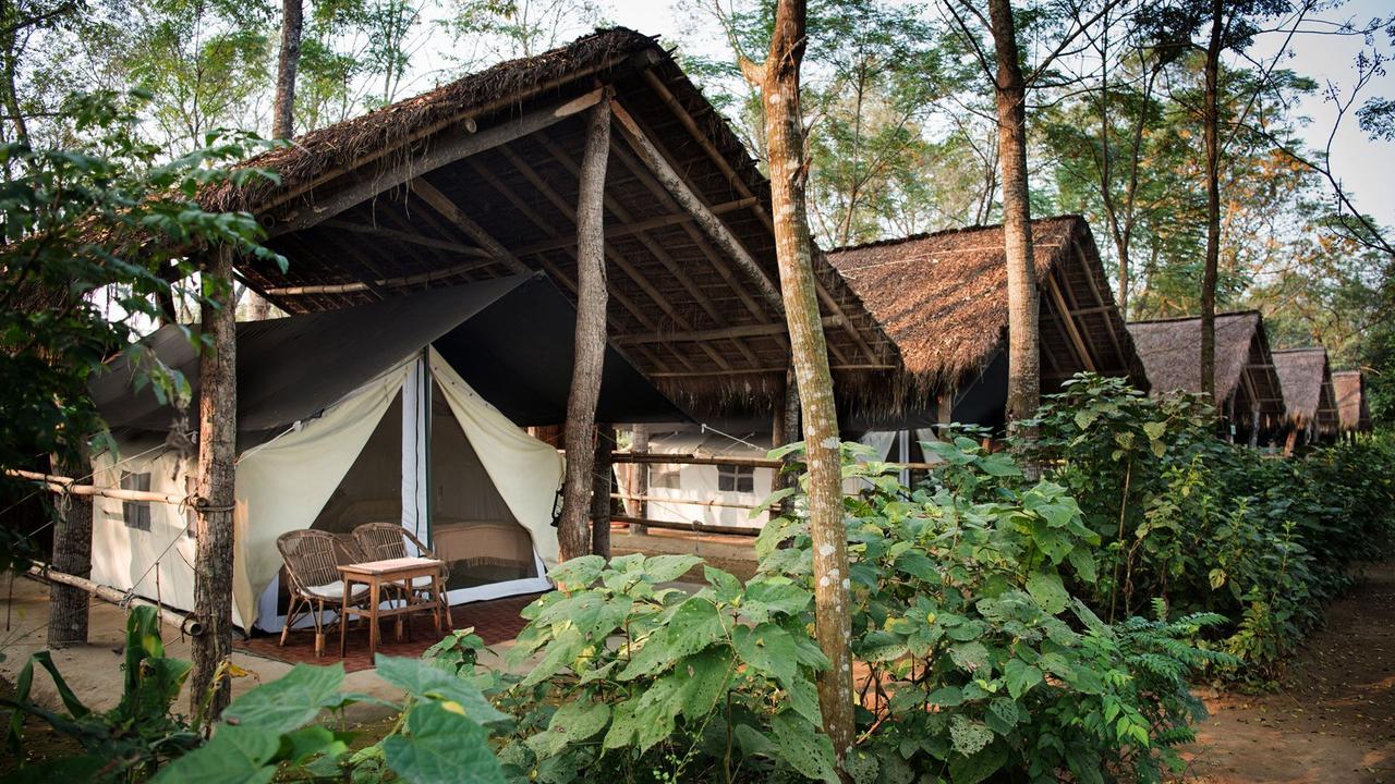 Camp from outside at Tiger Tops Tharu Lodge