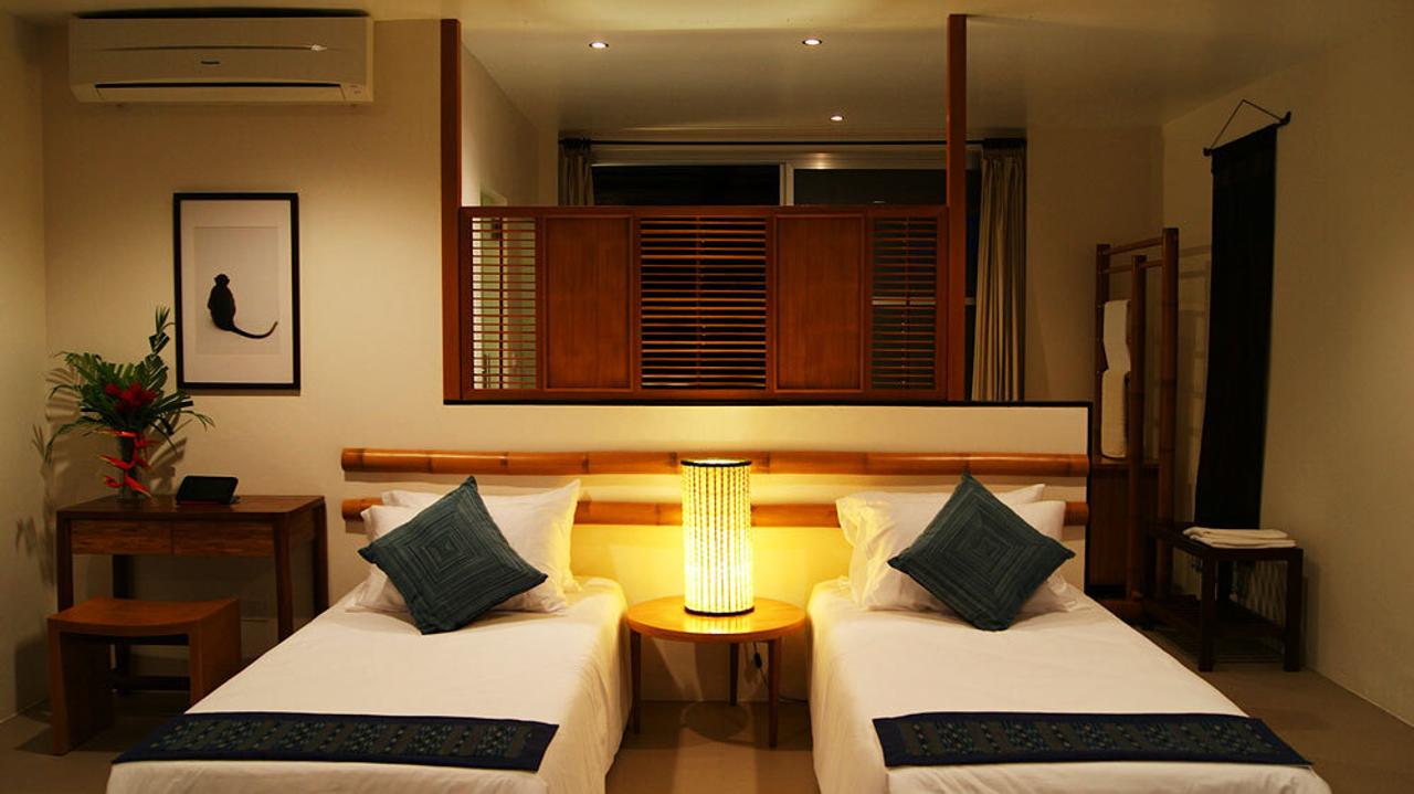 Twin bedroom at The River Resort