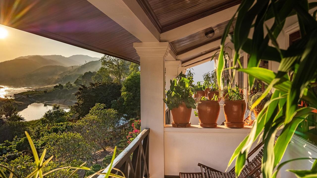 Balcony views at The Sanctuary Pakbeng Lodge