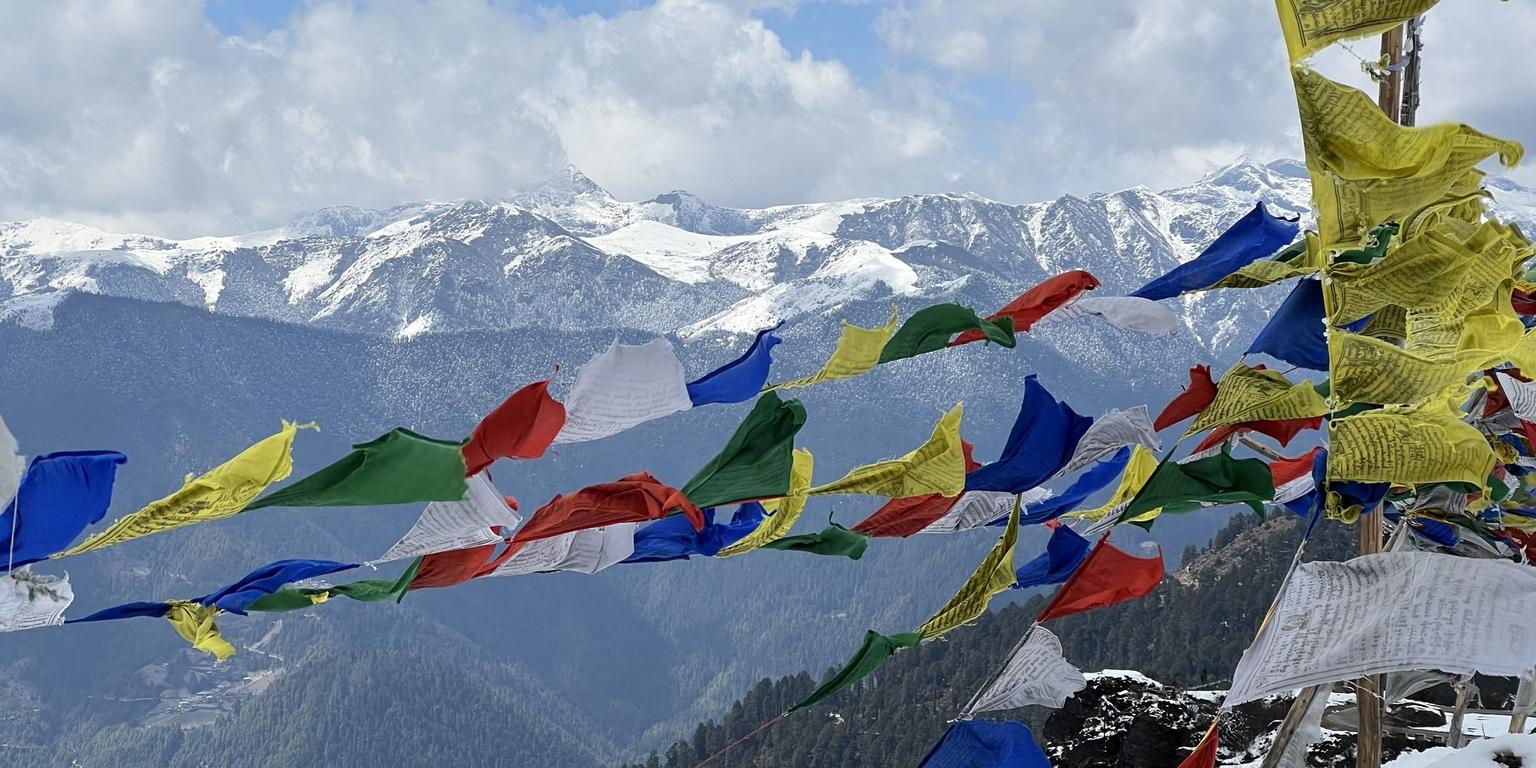 Bhutan prayer flags
