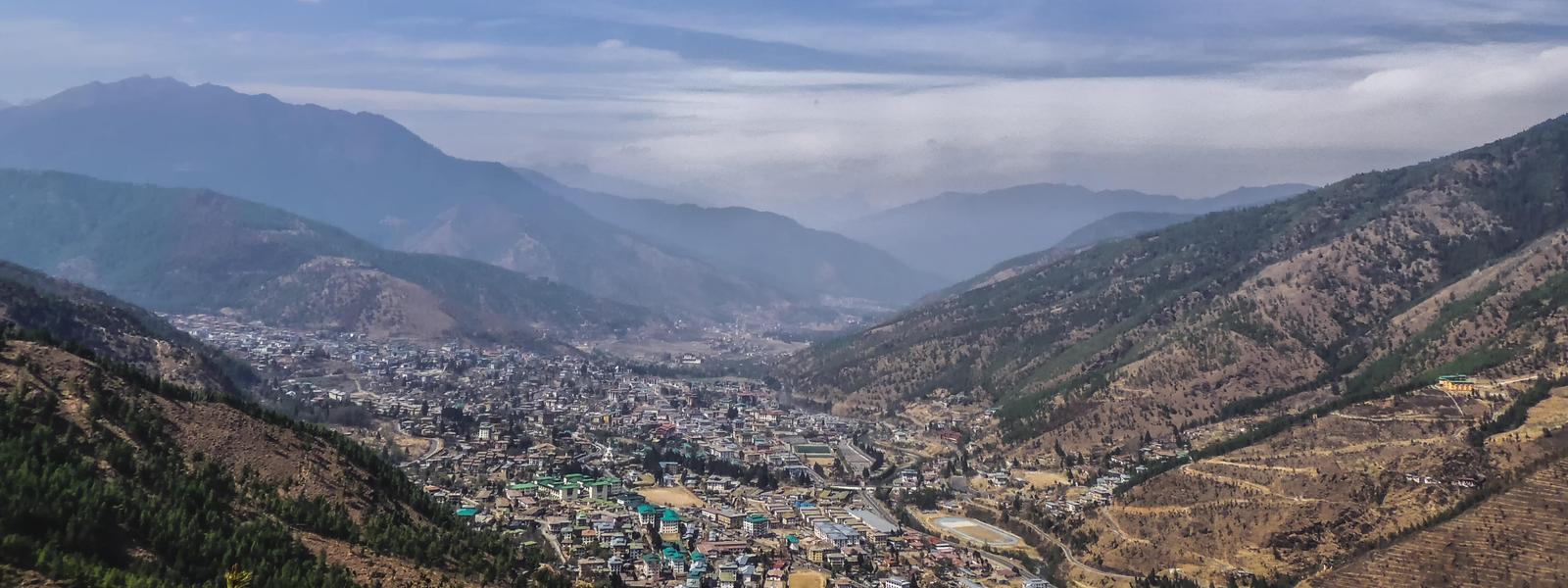 Thimphu overview Bhutan