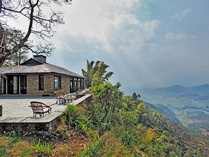 Villa overlooking view at Tiger Mountain Lodge