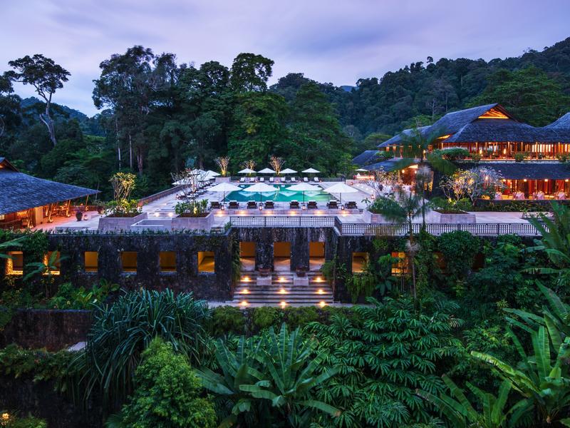 The Datai resort surrounded by trees