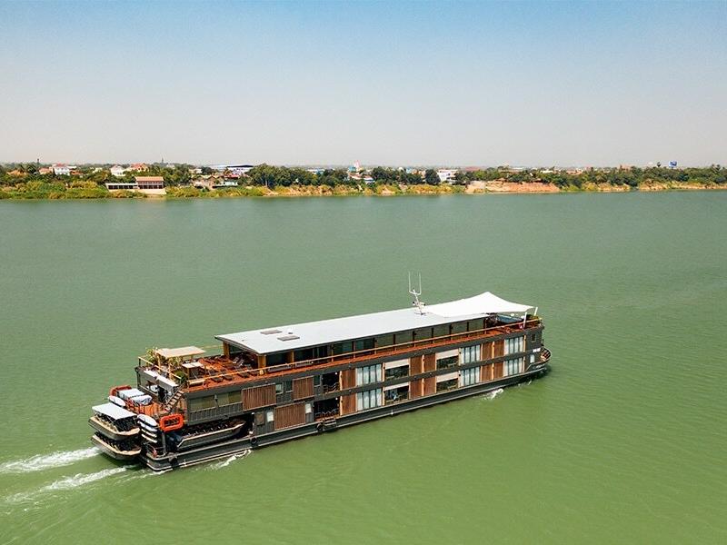 Aqua Mekong Boat on the river