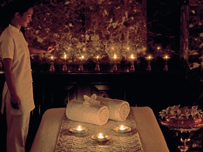 Spa in candlelight at Taj Tashi