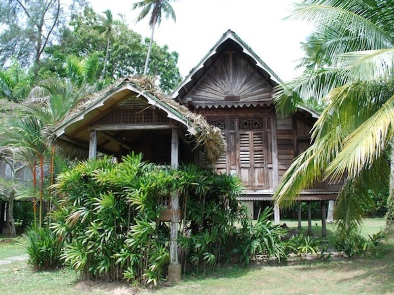 Wooden villa with trees at Bon Ton Resort