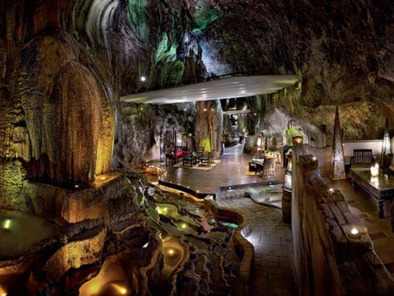 Cave bar at The Banjaran Hot Springs Retreat