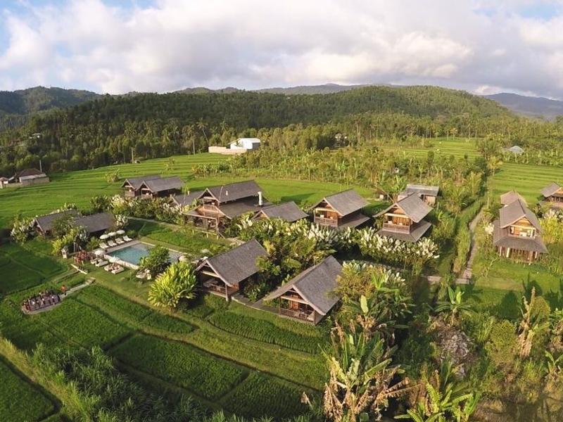 Aerial view of Sanak Retreat Bali
